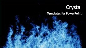  Presentation with blue fire - Cool new presentation design with shutterspeed to freeze the motion backdrop and a black colored foreground