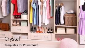  Presentation with rail - Presentation theme with rail - interior of dressing room background and a lemonade colored foreground