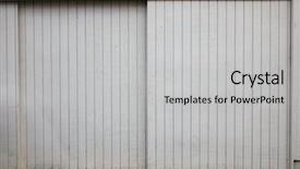  Presentation with sliding doors - Amazing slides having rail gate - old style sliding beige painted backdrop and a  colored foreground