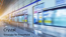  Presentation with philippines china flags - PPT layouts featuring rail gate - subway door opening chongqing china background and a  colored foreground