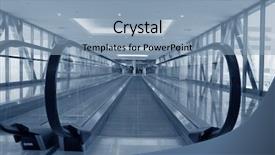  Presentation with welcome - PPT theme with rail gate - welcome on board background and a light blue colored foreground