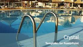  Presentation with rail - Audience pleasing PPT layouts consisting of rail in the swimming -pool backdrop and a teal colored foreground