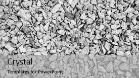  Presentation with rail track - Audience pleasing presentation consisting of rail road track stones close backdrop and a light gray colored foreground