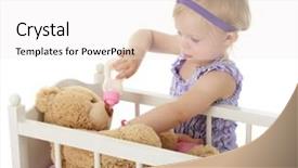  Presentation with railing - PPT layouts having railing of her doll background and a white colored foreground