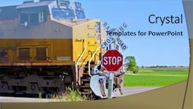  Presentation with railroad - Beautiful PPT layouts featuring jeans on a wooden table crumpled paper backdrop and a light gray colored foreground