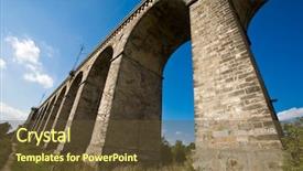  Presentation with archi old - Amazing theme having railway bridge - old viaduct poland backdrop and a  colored foreground