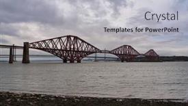  Presentation with scotland - Presentation design consisting of railway-bridge-in-south-queensferry background and a light gray colored foreground