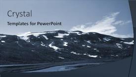  Presentation with train railway - Slide deck consisting of railway-travel-in-norway-views background and a light blue colored foreground