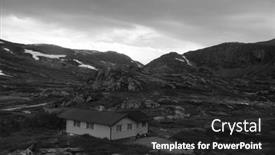  Presentation with train railway - Slides consisting of railway-travel-in-norway-views background and a dark gray colored foreground