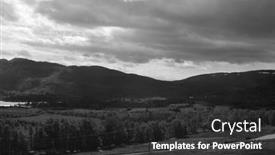  Presentation with train railway - Presentation theme having railway-travel-in-norway-views background and a dark gray colored foreground