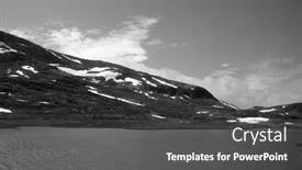  Presentation with train railway - Presentation consisting of railway-travel-in-norway-views background and a dark gray colored foreground