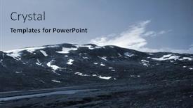  Presentation with train railway - Theme consisting of railway-travel-in-norway-views background and a light blue colored foreground