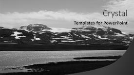  Presentation with train railway - Presentation design having railway-travel-in-norway-views background and a light gray colored foreground