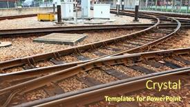  Presentation with railway - Theme enhanced with railway background and a tawny brown colored foreground