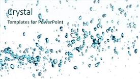  Presentation with air bubbles - PPT layouts having rain backgrounds - air bubbles over white background background and a  colored foreground