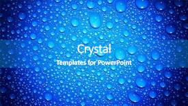 Presentation with glass of water - Theme consisting of rain backgrounds - background of water drops background and a teal colored foreground