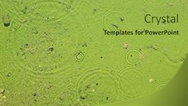  Presentation with ripples - Colorful presentation enhanced with rain-circles-ripples-on-clear backdrop and a yellow colored foreground