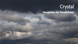  Presentation with rain clouds - Presentation theme consisting of rain clouds - natural backgrounds stormy sky background and a tawny brown colored foreground