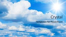  Presentation with rain clouds - Audience pleasing presentation consisting of rain clouds - rays of heavens background texture backdrop and a  colored foreground