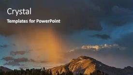  Presentation with rain clouds - PPT theme consisting of rain-clouds-in-arctic-tundra background and a  colored foreground