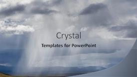  Presentation with rain clouds - Slide deck enhanced with rain-clouds-in-arctic-tundra background and a light gray colored foreground