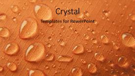  Presentation with textile - Amazing slide deck having rain coat - orange waterproof textile background horizontal backdrop and a gold colored foreground