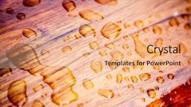  Presentation with boat - Slide deck enhanced with rain droplets on a boat background and a coral colored foreground