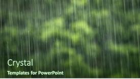  Presentation with rain sky - Presentation theme having rain-falling-from-the-sky background and a tawny brown colored foreground