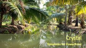  Presentation with river forest village - Cool new presentation with rain forest back waters india backdrop and a  colored foreground