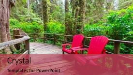 Presentation with british columbia canada - PPT layouts featuring rain forest in vancouver island background and a red colored foreground