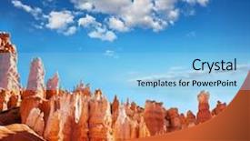  Presentation with rain - Slides enhanced with rain in bryce canyon background and a  colored foreground