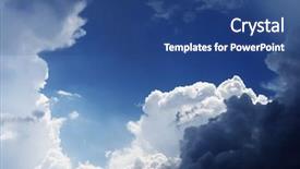  Presentation with rain sky - Cool new presentation design with rain sun - dramatic sky before storm dark backdrop and a ocean colored foreground