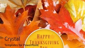  Presentation with autumn leaves - Colorful PPT layouts enhanced with rain water harvesting - autumn leaves background and text backdrop and a gold colored foreground