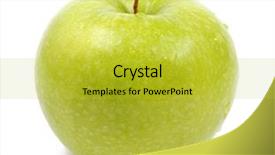  Presentation with rain water harvesting - Presentation theme enhanced with rain water harvesting - green apple background and a  colored foreground