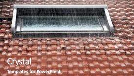  Presentation with rain - Amazing slides having rain backdrop and a red colored foreground