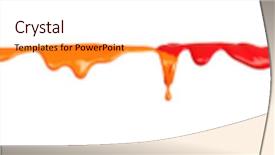  Presentation with rainbow paint - Slide deck consisting of rainbow - colorful paint dripping isolated background and a lemonade colored foreground