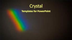  Presentation with brick wall - Presentation theme featuring rainbow - spectral colors on a brick background and a wine colored foreground