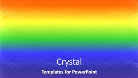  Presentation with rainbow - Colorful presentation design enhanced with gay pride - rainbow abstract background with copyspace backdrop and a royal blue colored foreground