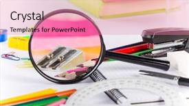  Presentation with school apple - Colorful slide deck enhanced with apple maps - school stationery backdrop and a  colored foreground