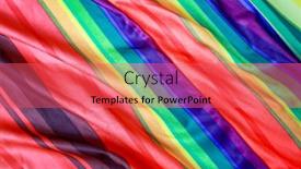  Presentation with rainbow flag - Amazing slides having rainbow-colored-striped-flag-background backdrop and a red colored foreground