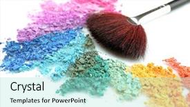  Presentation with rainbow - Cool new PPT theme with rainbow crushed eyeshadow and professional backdrop and a arctic colored foreground