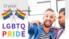  Presentation with lgbtq pride - Slides featuring rainbow-flags-and-lgbtq-pride background and a white colored foreground