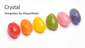  Presentation with rainbow pride - Audience pleasing slide set consisting of rainbow jellybeans for gay pride backdrop and a white colored foreground