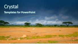  Presentation with kenya - Amazing theme having rainbow kenya africa backdrop and a ocean colored foreground