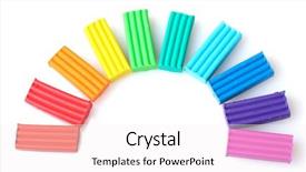  Presentation with bright white - Amazing presentation design having rainbow kids - children bright plasticine isolated backdrop and a white colored foreground