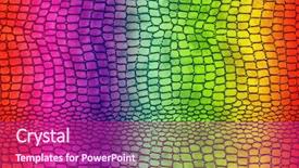  Presentation with rainbow unicorn - Beautiful presentation theme featuring rainbow leather background backdrop and a  colored foreground