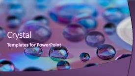  Presentation with rainbow - Theme consisting of rainbow music - watter drops on dvd media background and a violet colored foreground