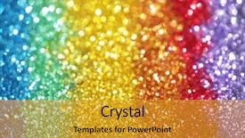  Presentation with rainbow - Cool new theme with rainbow of lights backdrop and a gold colored foreground