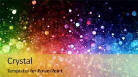  Presentation with lights - PPT layouts having rainbow of lights background and a yellow colored foreground