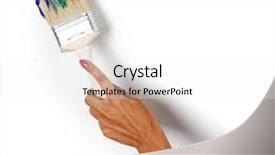  Presentation with rainbow paint - Slides featuring rainbow paint background and a white colored foreground